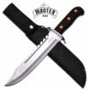Master USA Fixed Blade Tactical Survival Knife - Black Pakka Wood Handle -KNIFE IMPORT Sales MU1135S