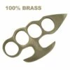 100% Pure Brass Knuckleduster Novelty Paper Weight Accessory -KNIFE IMPORT Sales NEW BN5 1