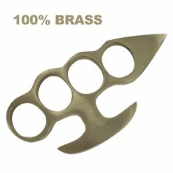 100% Pure Brass Knuckleduster Novelty Paper Weight Accessory