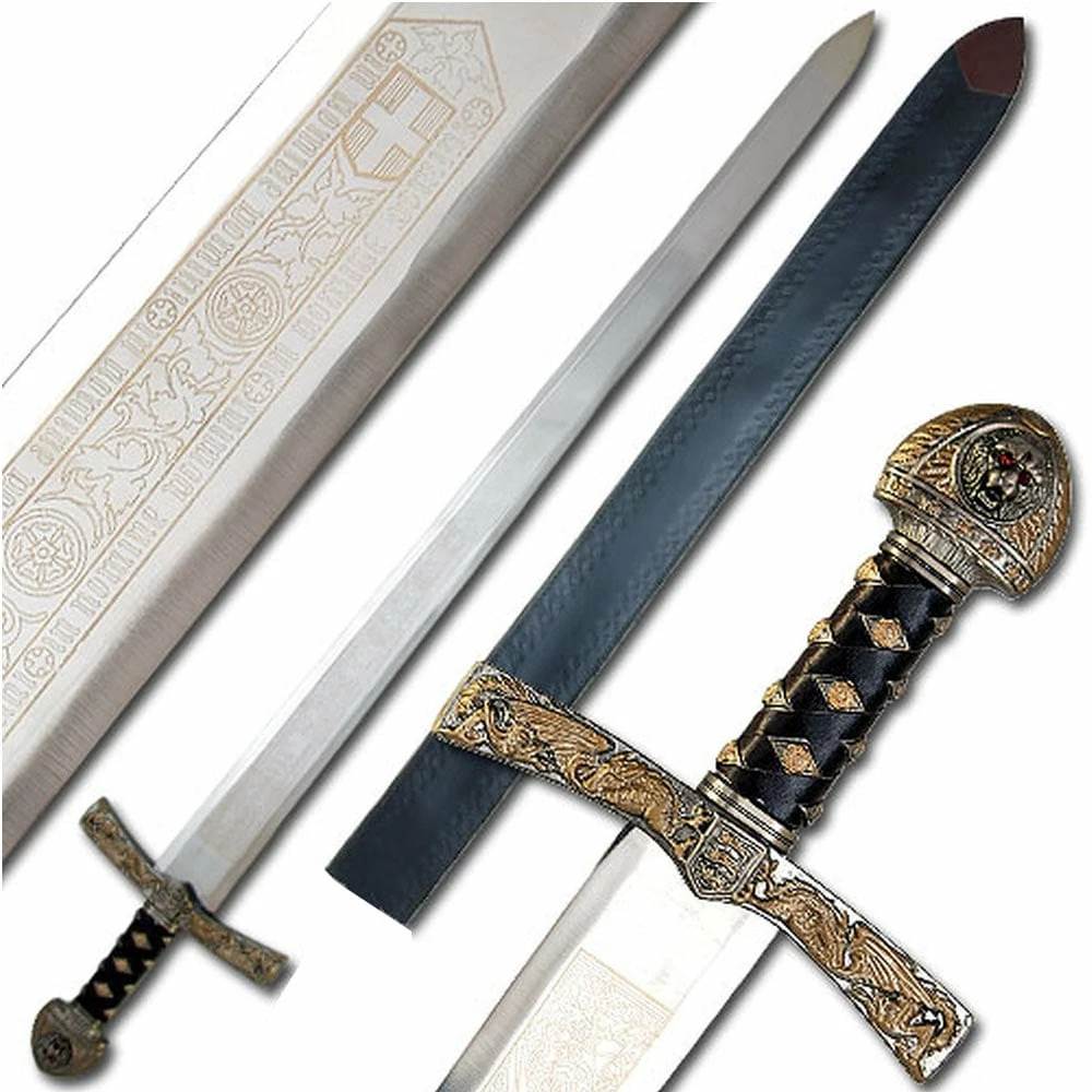 King Richard The Lionheart Sword Lion Crested Medieval Ceremonial 3 King Richard The Lionheart Sword Lion Crested Medieval Ceremonial