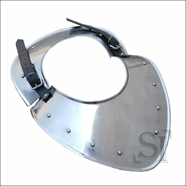 Medieval Gorget Neck Plate Armor 16 Gauge Steel 3 Medieval Gorget Neck Plate Armor 16 Gauge Steel