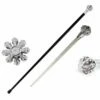 Silver Crown Knob Walking Cane Sword -KNIFE IMPORT Sales SH SI17431 1