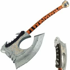 34" WoW Grom Hellscream Legendary Foam Axe Costume Cosplay