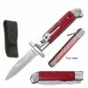 Pakkawood Handle Automatic Lever Lock Stiletto Knife -KNIFE IMPORT Sales ST 10WD