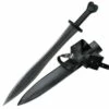 32 Inch Overall Zinc Alloy Fantasy Sword With Black Carbon Steel Blade -KNIFE IMPORT Sales SW1270