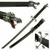 Black Dragon Samurai Katana Sword With Dragon Claw Tsuba -KNIFE IMPORT Sales SW338BK.1