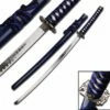 Dragon Samurai Katana Sword - Blue And Black Cord Wrapped Handle 1 Dragon Samurai Katana Sword - Blue And Black Cord Wrapped Handle -KNIFE IMPORT Sales SW68LBL
