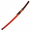 Samurai Katana Sword With Spoke Guard - Red -KNIFE IMPORT Sales SW68R.1
