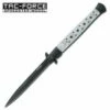 Huge Italian Stiletto Style Spring Assist Knife - White Pearl Handle -KNIFE IMPORT Sales YC547PB
