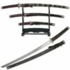 Black With Gold Splash Japanese Katana Sword Set -KNIFE IMPORT Sales YK58B4.1