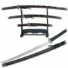 Black Burgundy Japanese Katana Sword Set -KNIFE IMPORT Sales YK58BG4.1