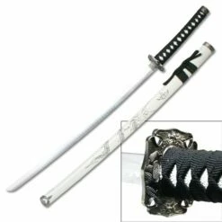 Bushido Dragon Samurai Katana Sword - White