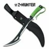Zombie Hunter Full Tang Machete - Green Cord On Handle -KNIFE IMPORT Sales ZB020