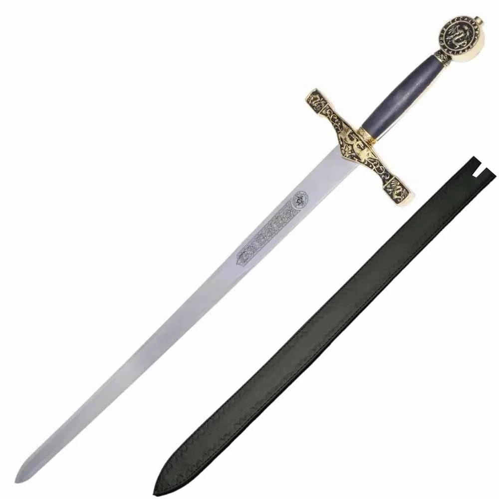 King Arthur’s Excalibur Sword Collectors Edition With Leather Sheath 3 King Arthur’s Excalibur Sword Collectors Edition With Leather Sheath